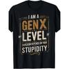 European Sizes Level Of Sarcasm Depends On Humor Generation X Funny Gen X T-ShirtSame Style for Men