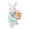 Bunny Figurine Cute Vintage Resin Easter Bunny Statue for Home Ornament Holiday Decoration