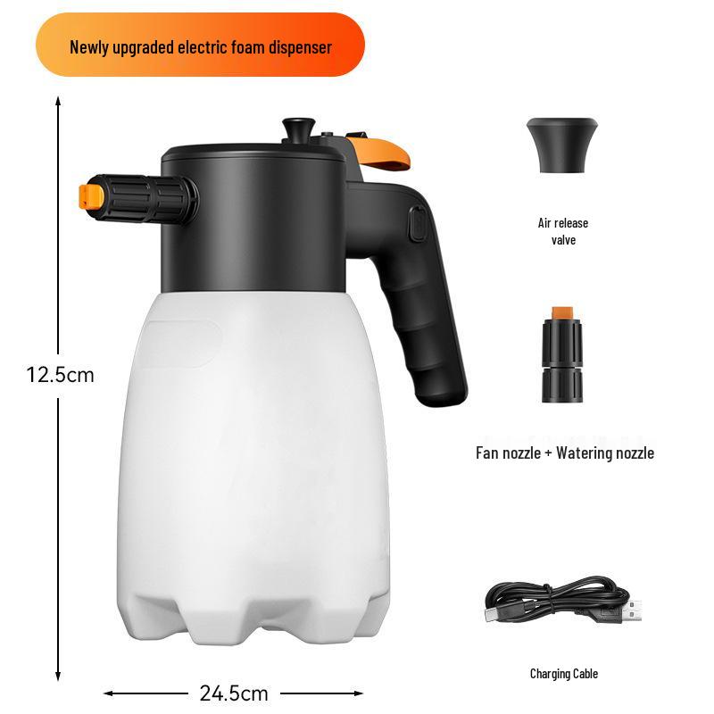 

Перезаряжаемый электрический пеногенератор под давлением для мытья автомобиля