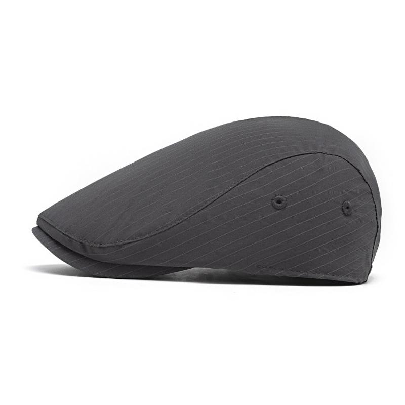 Beret Men's Spring Summer Striped Forward Cap Retro Sun Protection Sun Hat Outdoor Cap