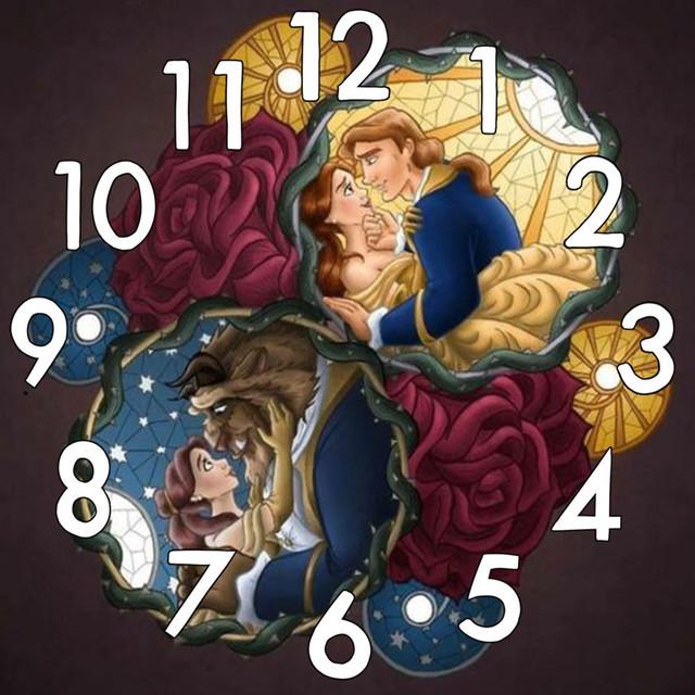 Clock AB Diamond Painting Kit 5D DIY Diamond Embroidery Handmade Art Children's Gift Crafts Home Decoration