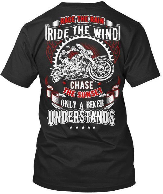 

Race The Rain Motorcycle T-Shirt Made in the USA Size S to 5XL 3XL