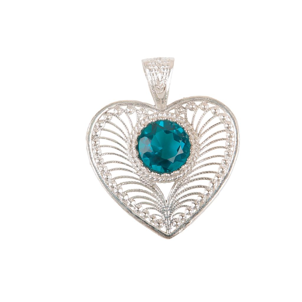Apatite Gemstone 925 Sterling Silver Jewelry Pendant 1.4" For Mother's Day Gift CP-15-13