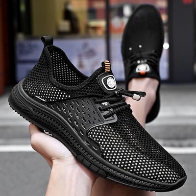 2025 Sommer Herren Sneaker Hohe Qualität Atmungsaktiv Ausgehöhlt Herrenschuhe Leicht Outdoor Walking Herren Freizeitschuhe Bequem Rutschfest Flach