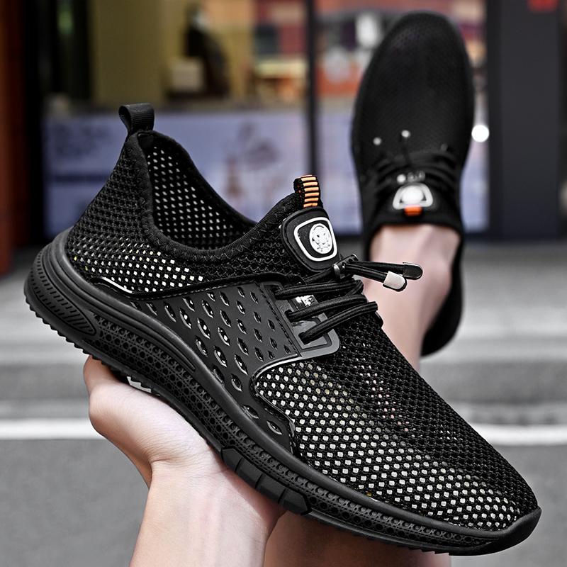 Summer Hollow Out Mens Loafers High Quality Breathable Sneakers for Men Shoes Outdoor Casual Walking shoes Comfy Moccasin Flat