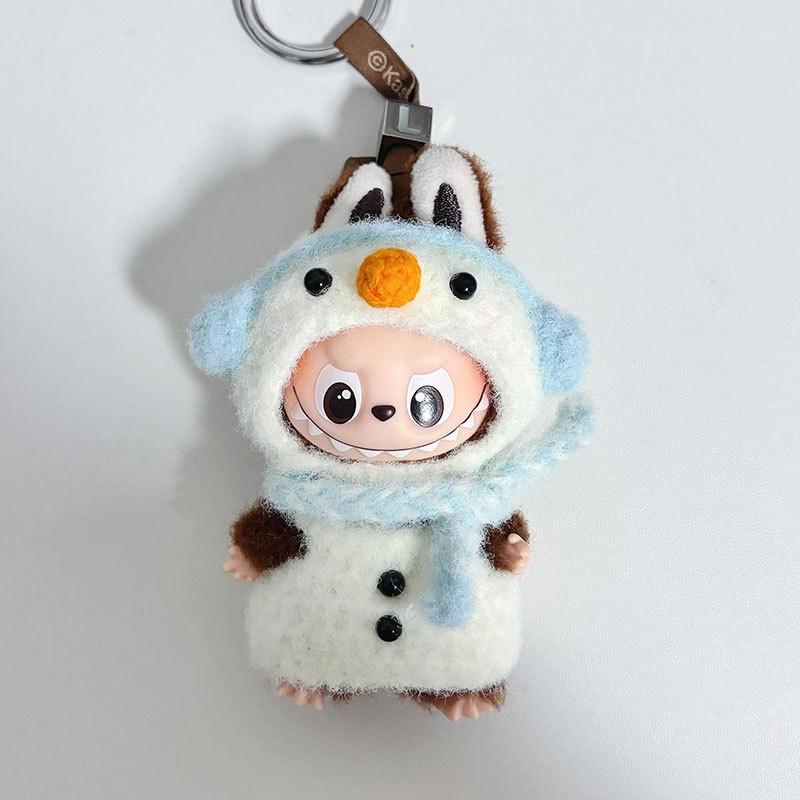 Mini 10cm Snowman Outfit Set 4.0 Heartcode Vinyl Doll Clothes Only Blue White Costume