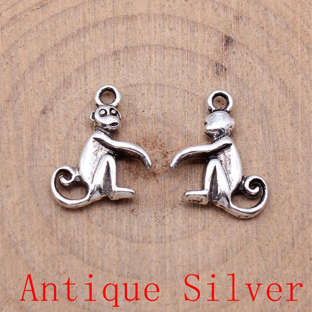 Monkey Bear Shaped Charms Pendant For Bracelet Necklace Jewelry Making Craft Findings