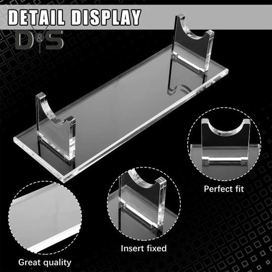 2-teiliger Multifunktions-Displayständer aus Acryl, einfache Montage, hohe Sichtbarkeit, transparenter Desktop-Halter, Aufbewahrungsständer