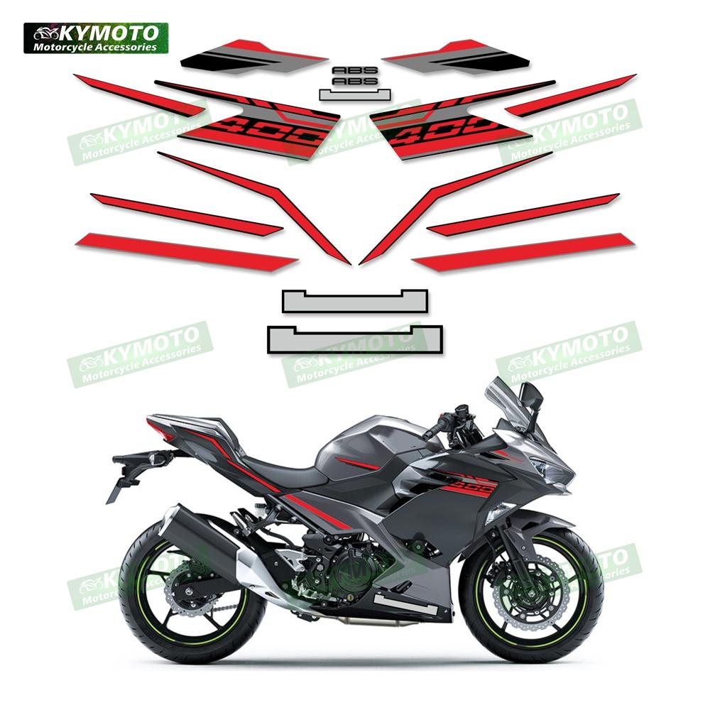 Motorcycle accessories fairing fuel tank sticker reflective decals full vehicle kit decoration for NINJA400 Ninja 400 EX400