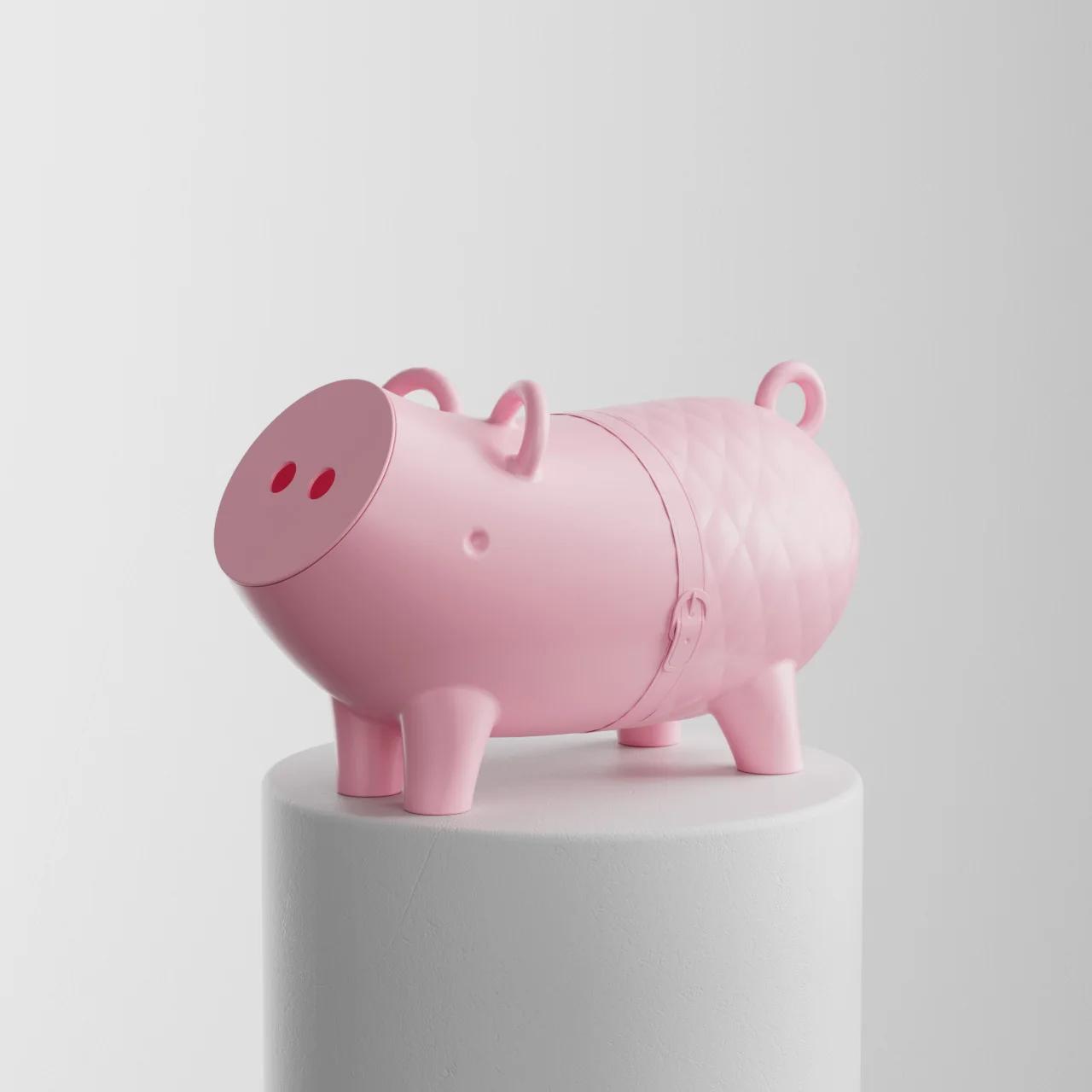 Naokten Cartoon Pig Side Table Creative