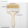 Wooden Handle Pig Bristle Brush