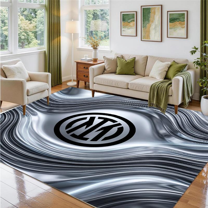 Borussia Dortmund Design Crystal Velvet Rug Soft Decorative Mat for Bedroom Entrance