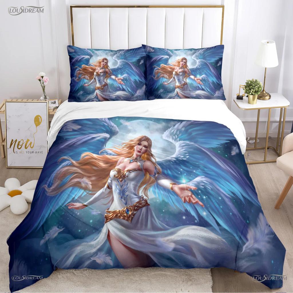 Angel Warrior Mythical Duvet Cover Comforter Bedding Sets Soft Quilt Cover And Pillowcases For Teens Single/Double/Queen/King