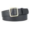 Square Pin Buckle Retro Belt 3.3 Wide Belt Cic Jeans Belt Student Pu Belt
