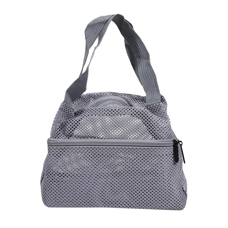1Pcs Mesh Tote Bag Stylish Mesh Tote Bag Handbag Makeup Pouch Toiletry Bag Swim Storage Bag Suitable For Beach Vacation Cosmetic Bag