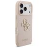 Guess Grained Big 4G & Classic Logo Case for iPhone 17 Pro Pink