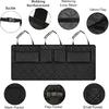 Femuar Car Trunk Organizer, Large Capacity Backseat Trunk Organizer (42"*18"), Collapsible Car Storage Bag With 8 Pockets, SUV/MPV/Truck - Black