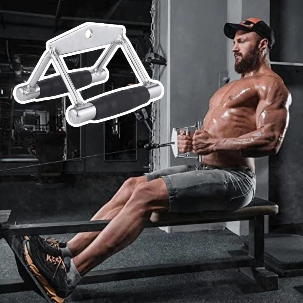 Rubber Cover Lat Pull Down Attachment V Shape Bar Gantry Lever Handle Mechanical Accessories