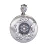 Copper Crystal Om Mani Padme Hum Heart Sutra Pendant With Chain Unisex Necklace Ethnic Style