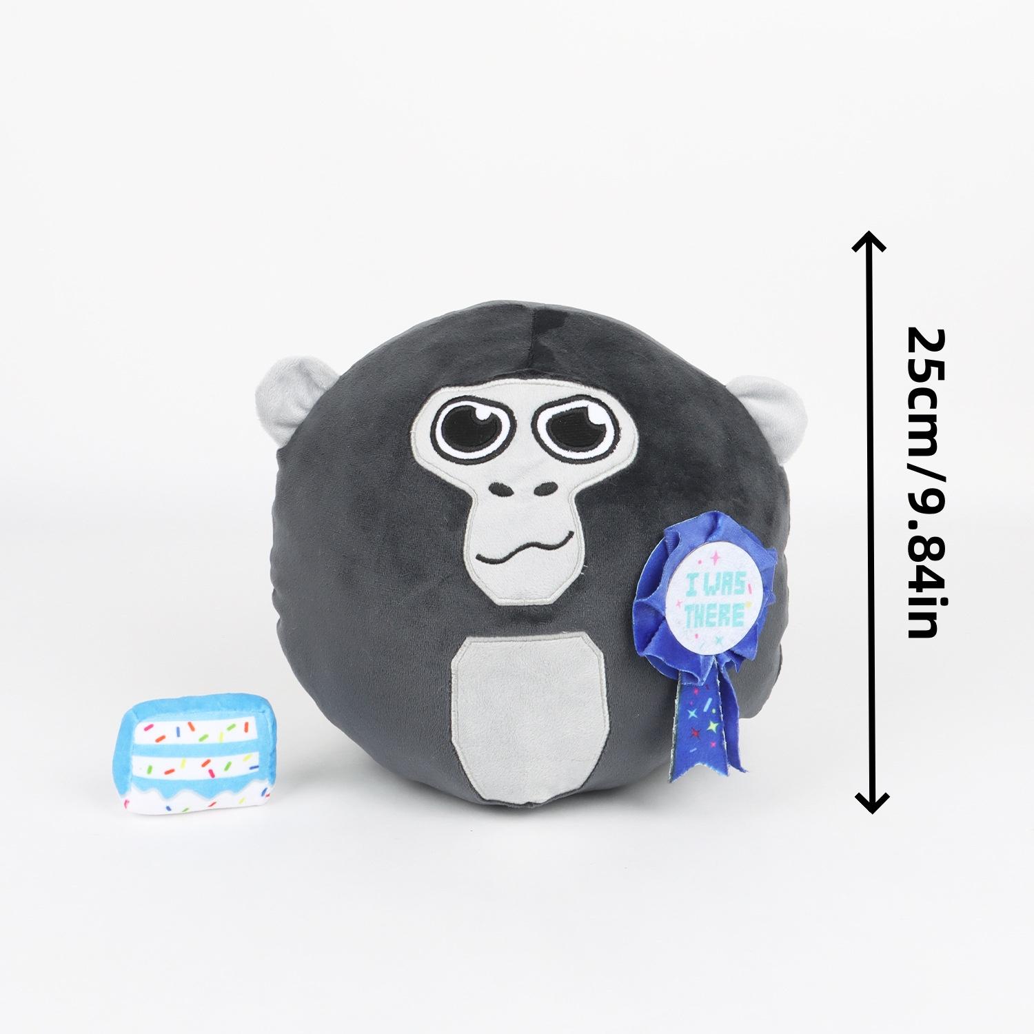 

19cm/7.48in Gorilla Tag Tagged Monke Plush Activity Peripheral Doll Adorable Cartoon lava Gorilla Plush Toy designed for Children Birth Date Xmas серый