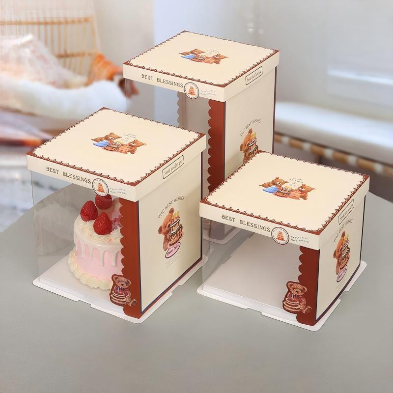 WS Square Tall Birthday Cake Packaging Box