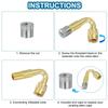 PATIKIL 45 Degree Valve Stem Extension, 4 Pieces Universal Tire