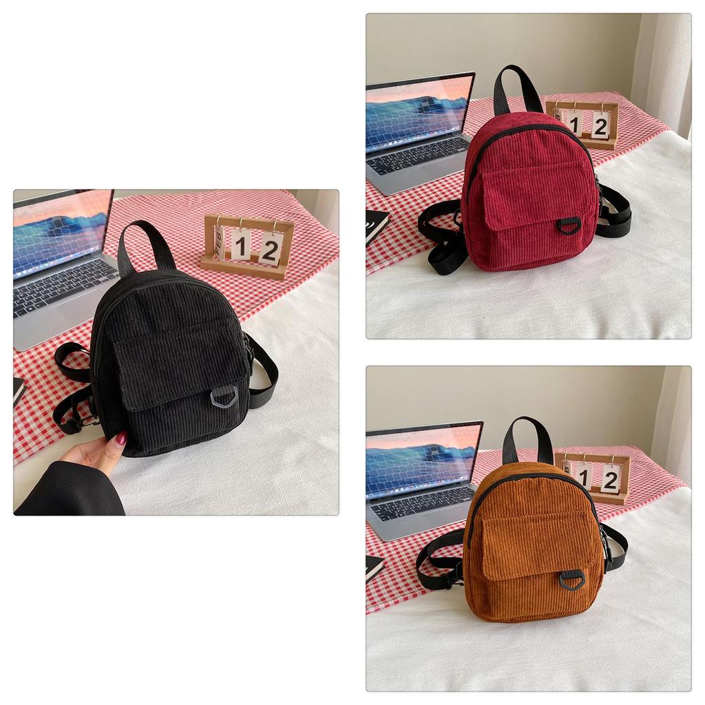 2023 New Velvet Women's Bag Korean Trendy Soft Sister Shopping Backpack Simple Solid Color Student Backpack For Girls Green)