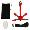 SSTT New 1.5 Lb Folding Marine Kayak Anchor Kits with 40 Ft Rope Accessories for Fishing Kayaks Canoe Jet Ski SUP Paddle Board