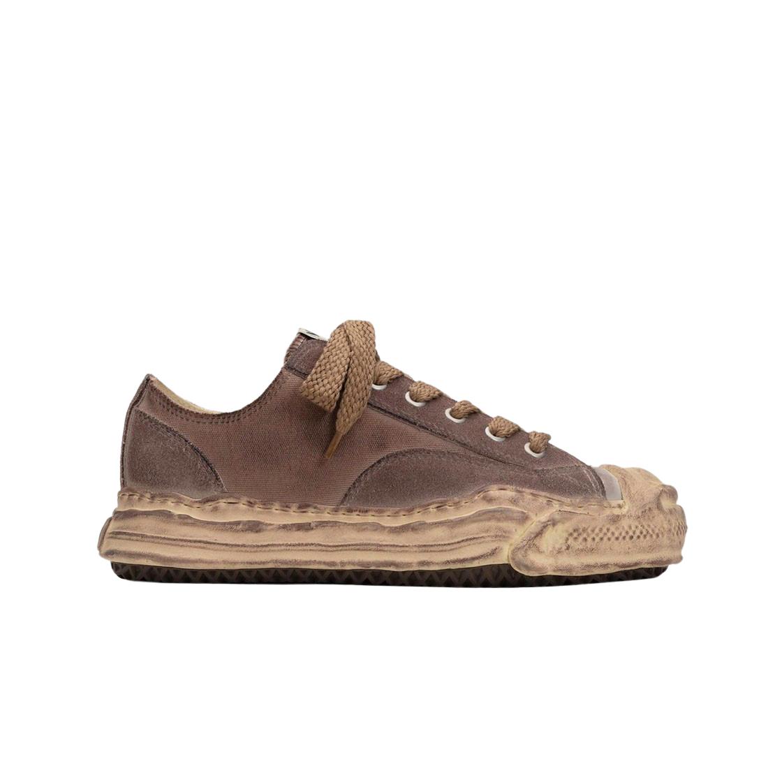 

Maison Mihara Yasuhiro Hank Og Sole Mix Material Low-top Sneakers Brown EU 41