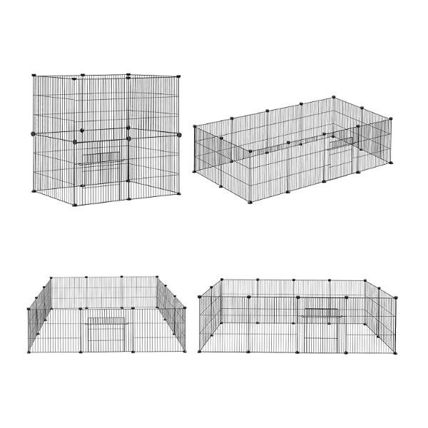 Auslaufkäfig Metallgehege für Kaninchen Kleintiere Faltbar