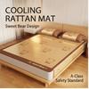 2026 New Fitted Ice Rattan Silk Cooling Mat, Washable Foldable Air-Conditioned Bedding for Summer Bedroom