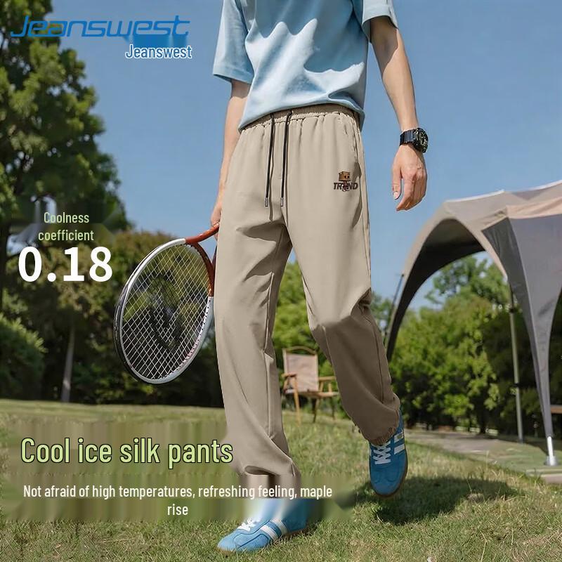 Jeanswest Herren Ice Silk Tapered Casual Hose