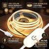DC5V USB COB Світлодіодна стрічка 1-5м 320LED/м Сенсорний димер Гнучка стрічка для ТБ Дзеркала Шафи Кухні DIY Декор Підсвічування