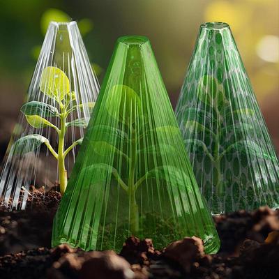 1Pcs Plant Cloche Reusable Plant Bell Cover Multifunctional Plant Cover Guard Protect Plants From Birds Slugs Frost