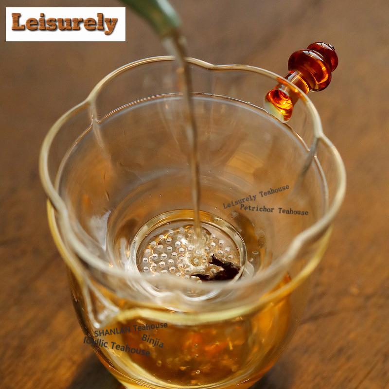 High Borosilicate Glass Plum Blossom Tea Separator Infusor Creative Tea Strainer Dispenser Tea Making Tea Filter Tea Ceremony