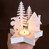 Christmas Tree Angel Elk Santa Claus Candlestick Mold DIY Star Design Candle Holder Casting Molds Plaster Resin Crafts Making