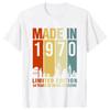 Graphic Birthday Gift Short Sleeved 54 Years Old Born in 1970 Shirt 54th Birthday Summer T-shirt Retro Vintage 1970 Tshirt