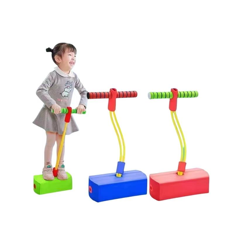 High-Jumping Frog Foam Toy Safe Rebound-Action Toy For Kids Ages 3–16 Outdoor Play Training Equipment Children'S Pogo Stick