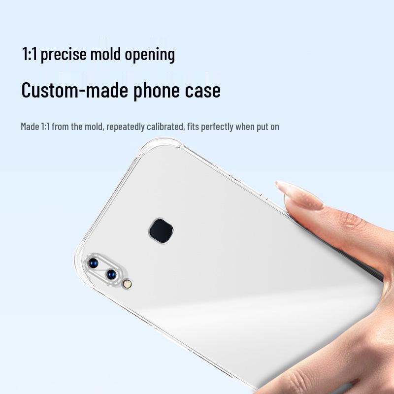 High-End Transparent TPU Airbag Case for Vivo Y95/Y91 - Minimalist Style, Drop-Proof Four-Corner Protection