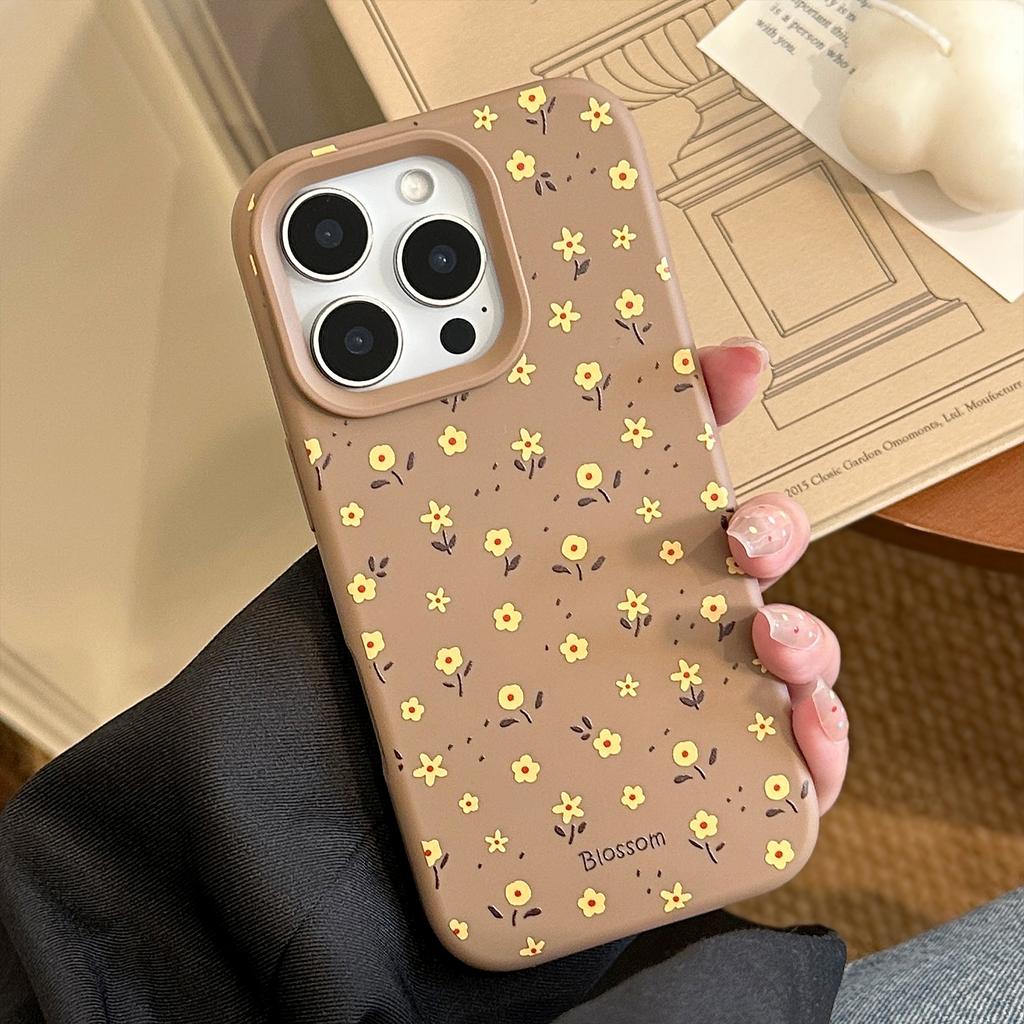 Autumn and Winter Floral Iphone17 Mobile Phone Case Apple 16pro Max Retro 14 Suitable for 15 Silicone 11 Soft