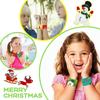 6/48Pcs Christmas Slap Bracelets Fidget Toys Santa Claus Snowman Xmas Snap Wristbands For Kids Classroom Prizes Xmas Gifts