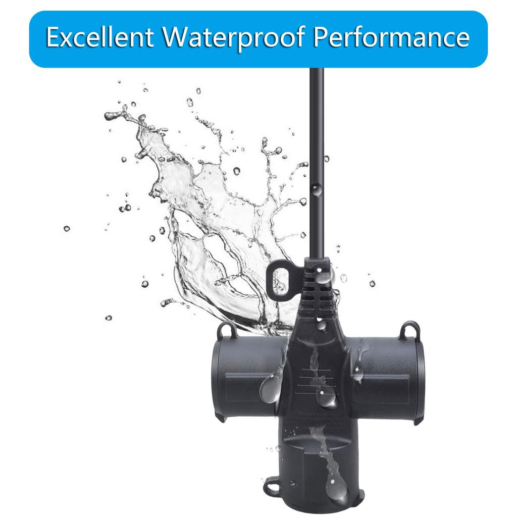 3 Outlet Outdoor Extension Cable IP44 Protective Flexible Rubber High Conductivity Cores 3500W Capacity Indoor Outdoor