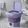Portable Small Foldable Washing Machine with Spin Dryer For Socks Underwear Washer Household Mini Washing Machine EU Plug