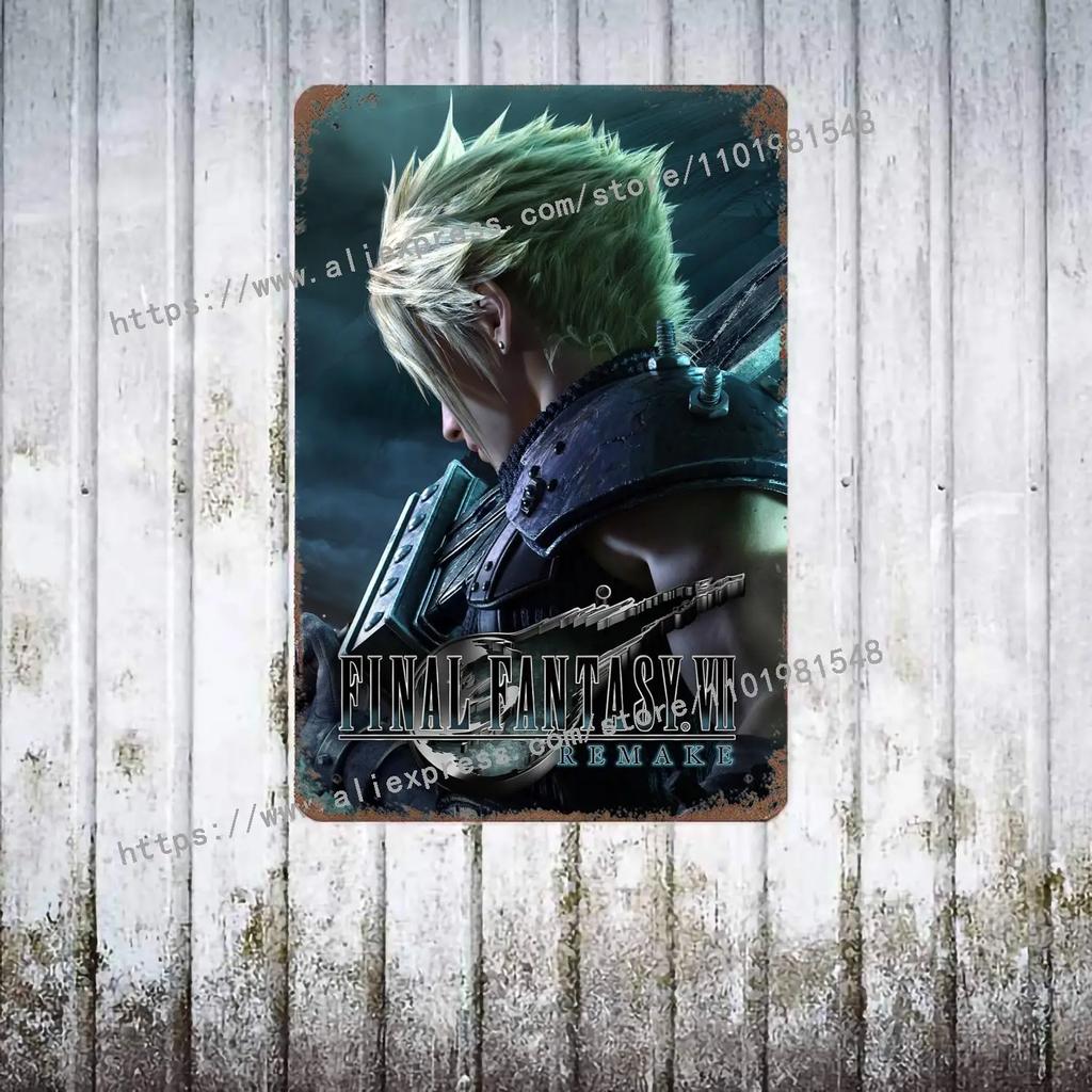 Final Fantasy Tactics The Lying Heart Poster Vintage Tin Metal Sign Decorative Plaque for Pub Bar Man Cave Club Wall Decoration