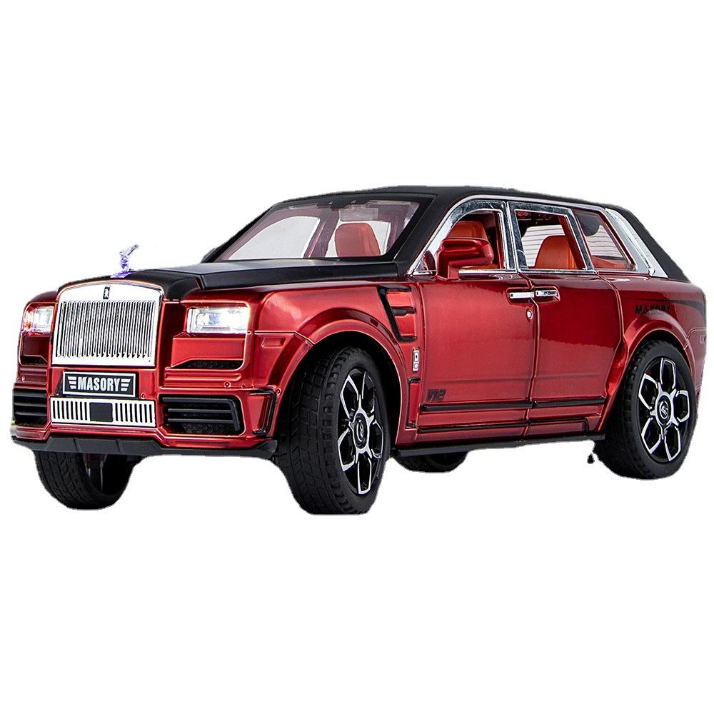 1/24 Rolls-Royce Cullinan Automobile Model Metal Die Cast Simulation Sound Light Boy Birthday Gift Ornament Halloween Toys