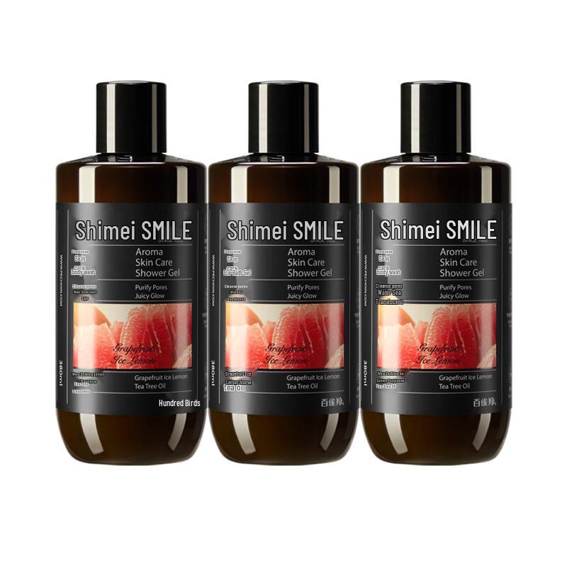 Shimei Grapefruit Iced Lemon Hydrating Body Wash - 3x380ML