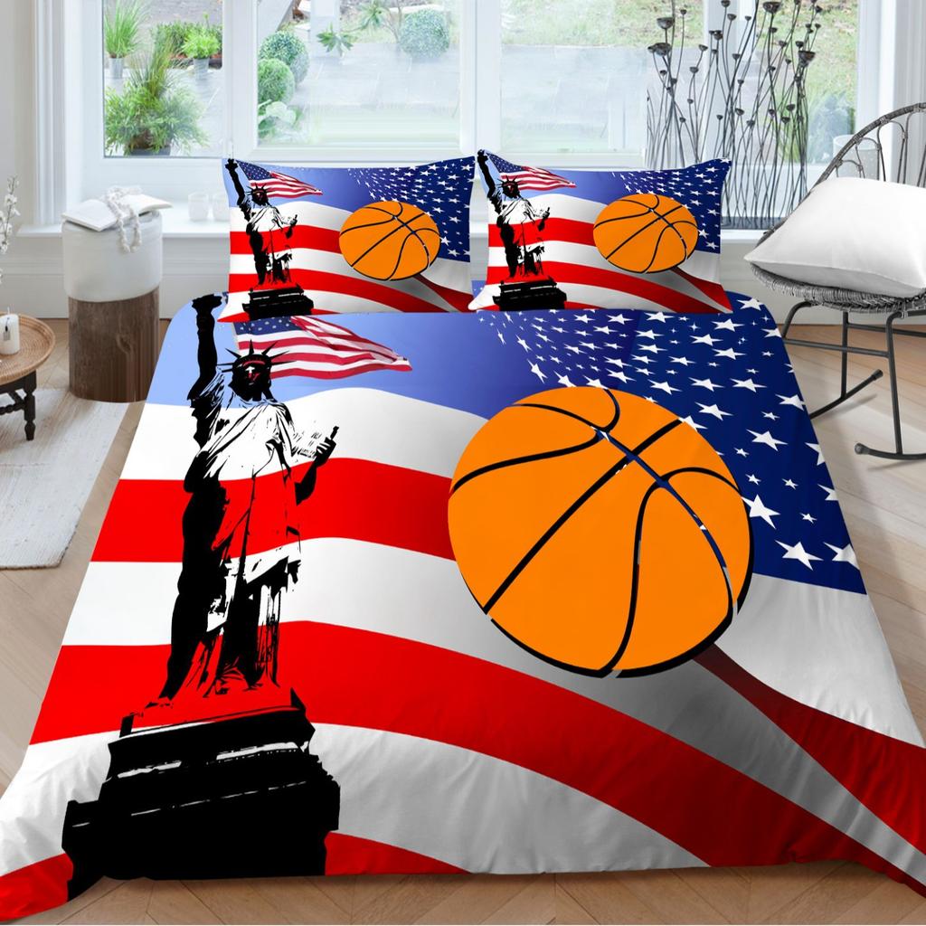 Basketball Series Bedding Two Or Three-Piece Sports Wind Polyester 3D Digital Printing