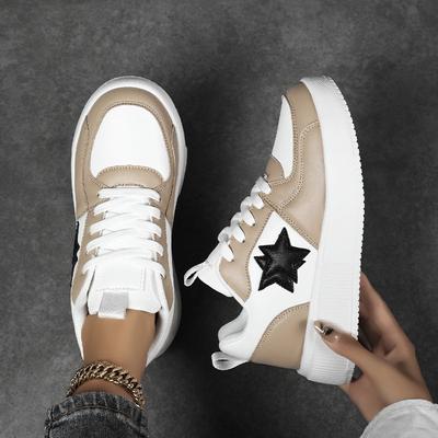Frühling neue Plattform Damen Stern Board Schuhe Student vielseitige Freizeitschuhe große Größe Damenschuhe