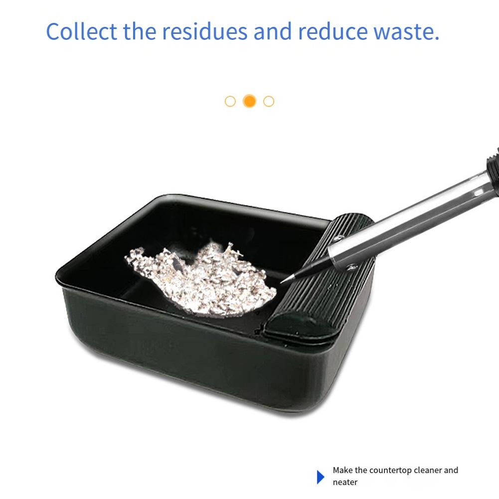 

Solder slag recycling storage box with frosted paint for anti static and heat resistant soldering iron tip cleaning use China Mainland