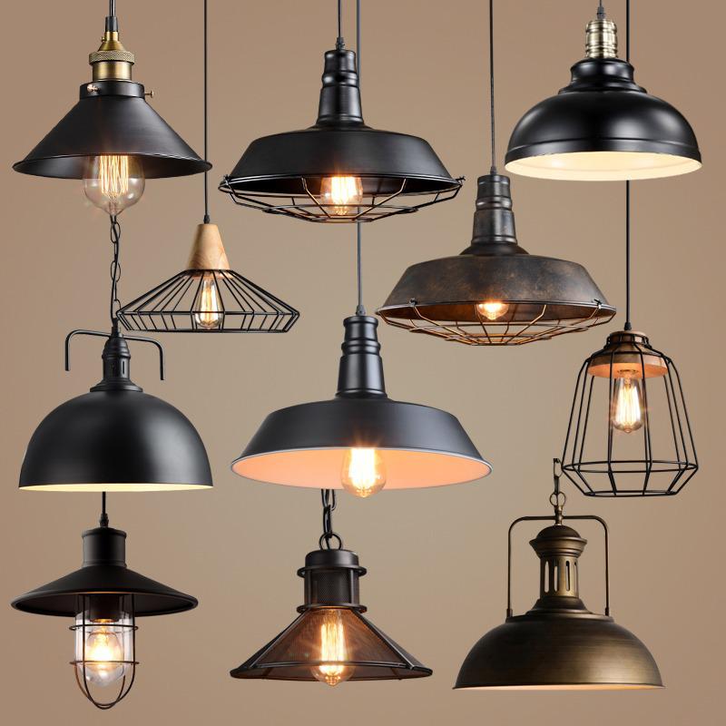 Industrial Retro Iron Pendant Lamp for Restaurants & Bars